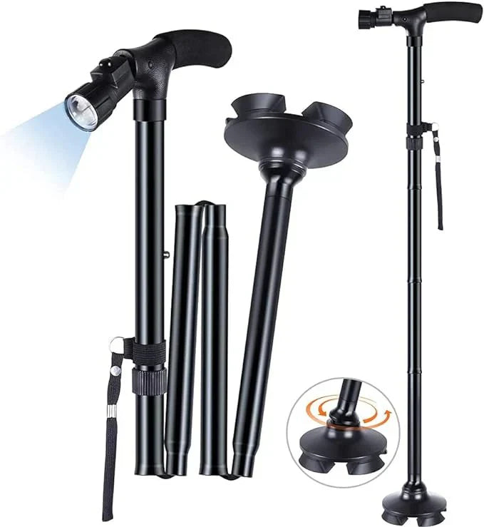 Bastón Plegable con luz LED - NeroPro™ + REGALO SORPRESA 🎁