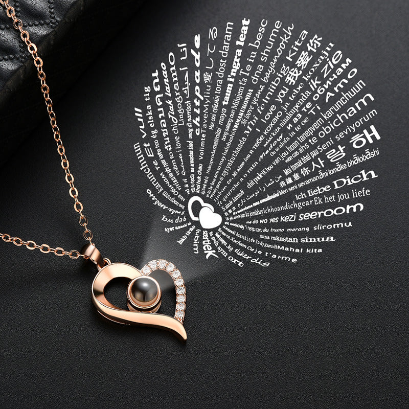 Collar Lujoso Te Amo 100 Idiomas