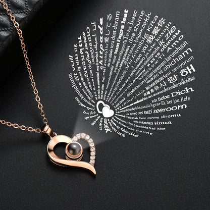 Collar Lujoso Te Amo 100 Idiomas