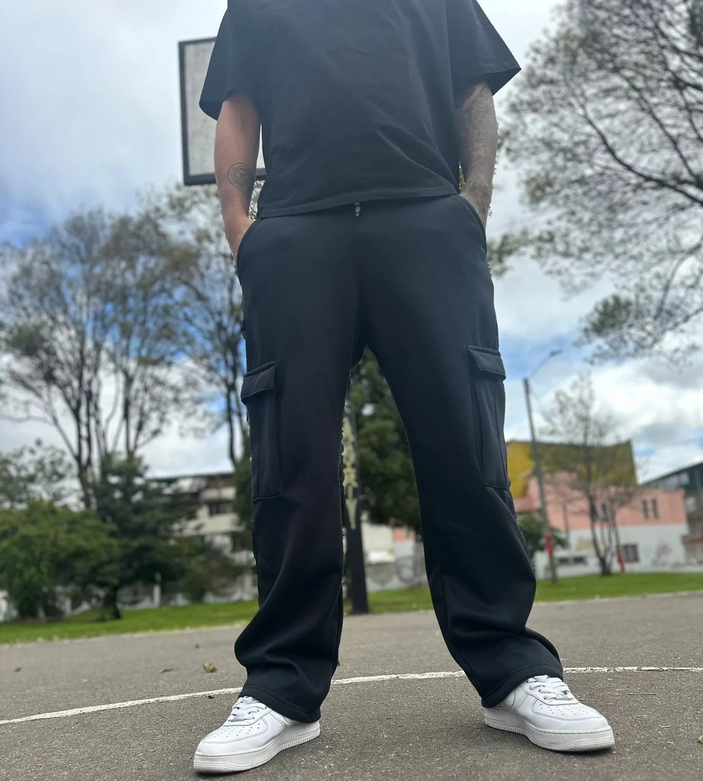 Pantalón Sudadera Cargo para Hombre