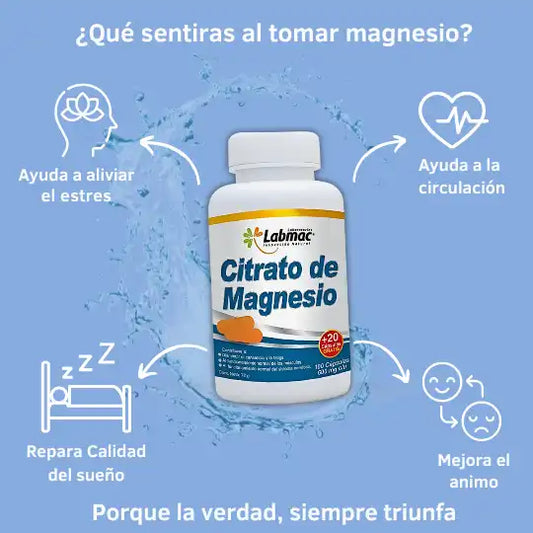 ZenMag Citrato de Magnesio Ultra Concentrado Premium Importado Americano 100 Cápsulas