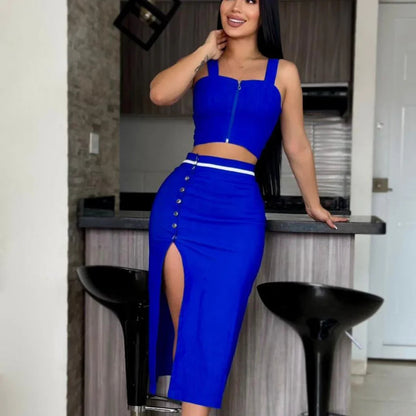 Conjunto de falda y blusa 2132
